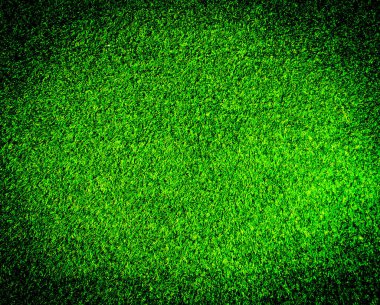 Arka planda golf sahasından güzel yeşil çimen desenleri. Çalışma ve tasarım için boşluk kopyala, Üst Görünüm