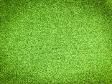 Arka planda golf sahasından güzel yeşil çimen desenleri. Çalışma ve tasarım için boşluk kopyala, Üst Görünüm