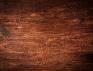 Arka plan için güzel eski ahşap dokusu, çalışma ve metin için alanı var. Üst görünüm