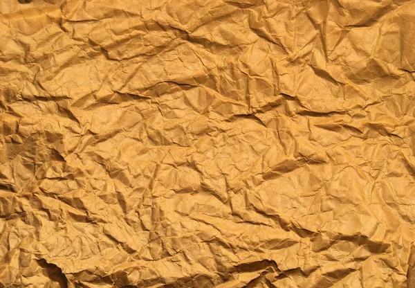 Old Brown Crumpled Paper Background Copy Space Design Closeup View — Stock Photo, Image