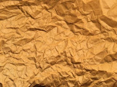 Tasarım için fotokopi alanı olan eski buruşuk kağıt arka plan. Yakın görünüm