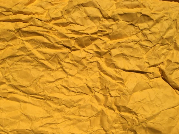 Tasarım Için Sarı Buruşuk Kağıt Arka Plan Metin Veya Çalışma — Stok fotoğraf