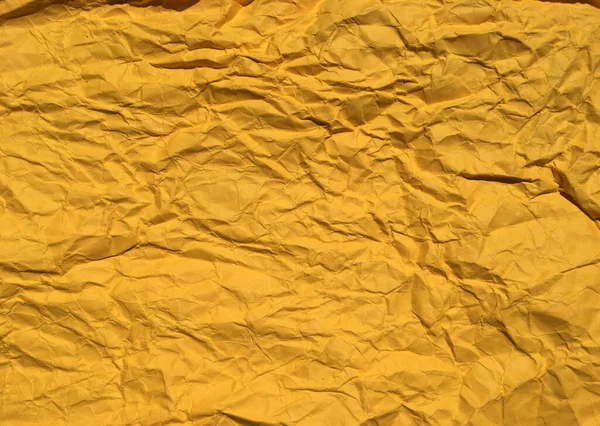 Textura Abstrata Fundo Papel Enrugado Amarelo Para Design Copiar Espaço — Fotografia de Stock