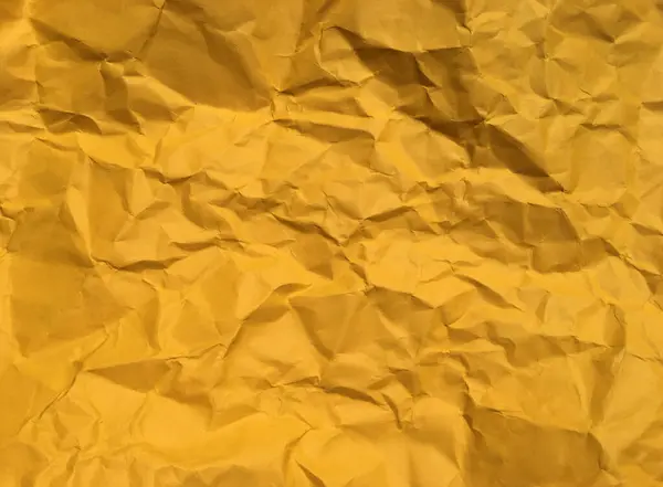 Abstract texture of yellow wrinkled paper background for Design. Copy space for text or work