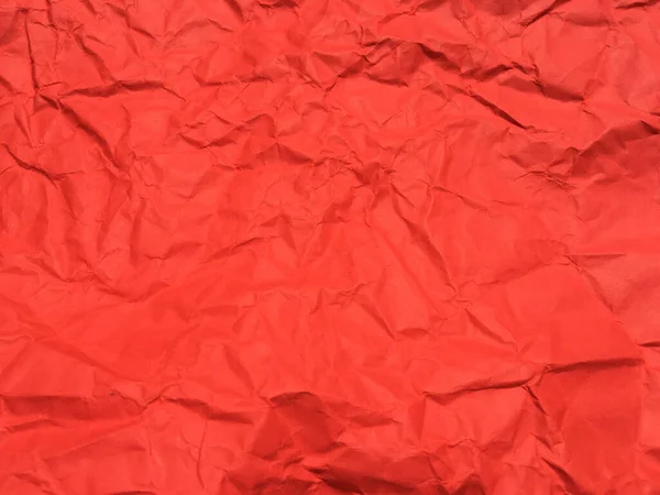 Rosso Accartocciato Sfondo Texture Carta Design Carta Parati Spazio Copia — Foto Stock