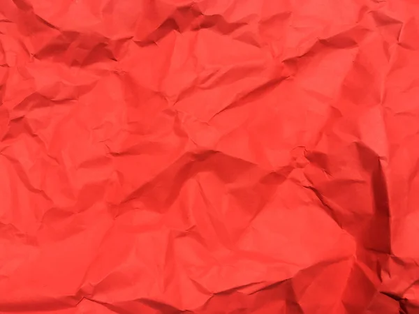 Rosso Accartocciato Sfondo Texture Carta Design Carta Parati Spazio Copia — Foto Stock