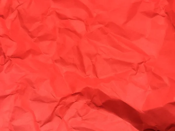 Röd Skrynklig Papper Textur Bakgrund För Design Tapet För Kopieringsutrymme — Stockfoto
