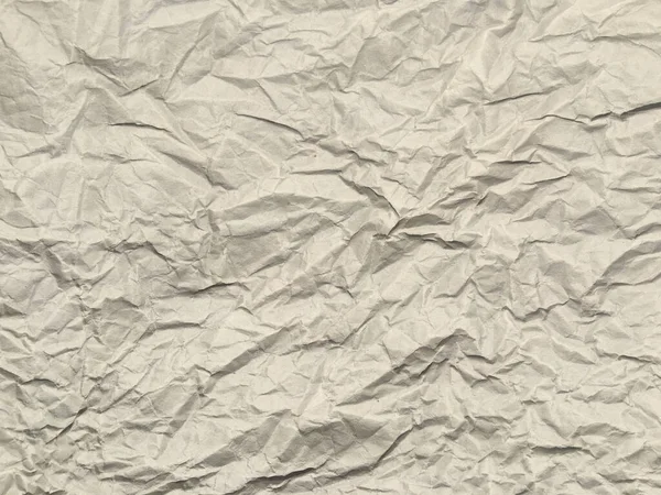 White Crumpled Paper Texture Background Design Space — Stock Photo, Image