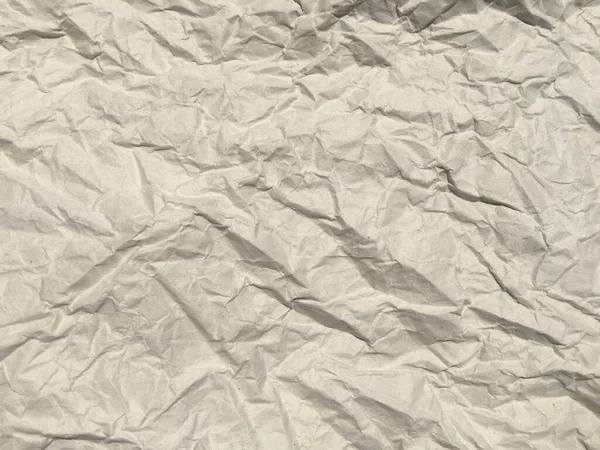 Białe Pogniecione Tło Tekstury Papieru Dla Design Space — Zdjęcie stockowe
