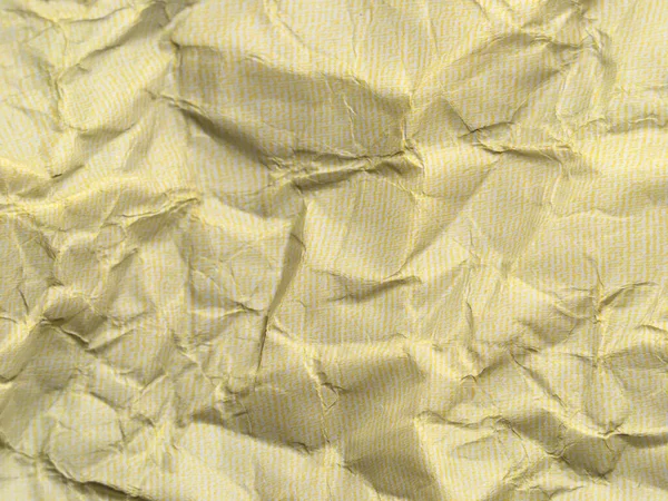 Fundo Papel Amarelo Amassado Com Padrão Para Design — Fotografia de Stock