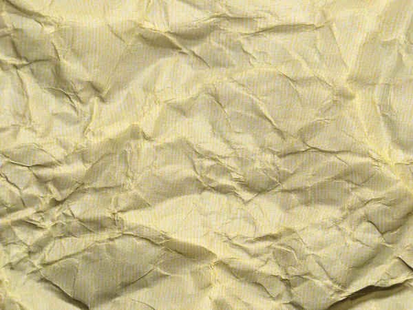 Yellow Crumpled Paper Background Pattern Design — Stock Photo, Image