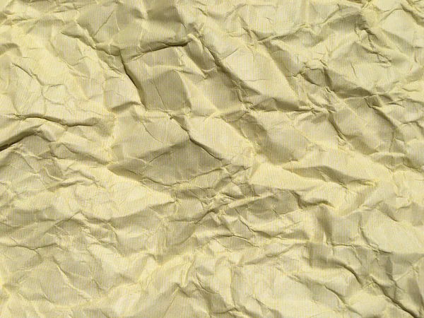 Gelber Zerknüllter Papierhintergrund Mit Muster Für Das Design — Stockfoto