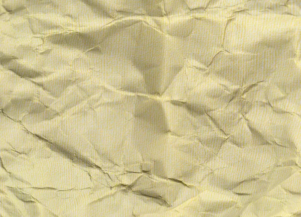 Fundo Papel Amarelo Amassado Com Padrão Para Design — Fotografia de Stock