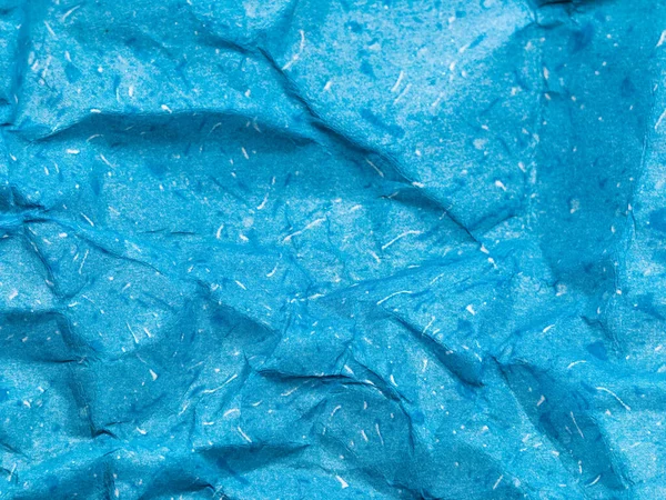 Textura Fondo Papel Azul Arrugado Para Diseño — Foto de Stock