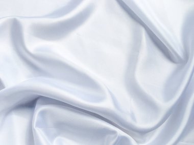 Pürüzsüz beyaz kumaş arka plan. Düğün ya da Yeni Yıl için şablon duvar kâğıdı tasarım için kopya alanı