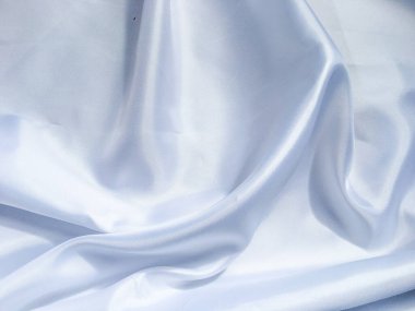 Solf beyaz saten kumaş dokusu arka planı. tasarım için kopyalama alanı olan düğün ya da yıldönümü olarak kullan