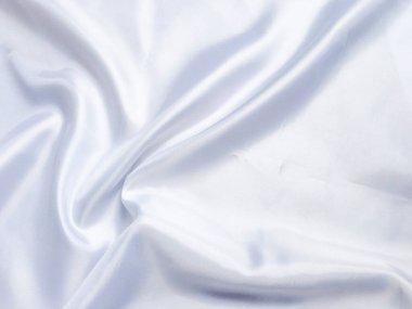 Solf beyaz saten kumaş dokusu arka planı. tasarım için kopyalama alanı olan düğün ya da yıldönümü olarak kullan