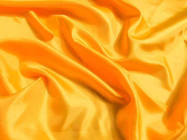 Yellow Silk Satin Texture Background Copy Space Design — Stock Photo, Image