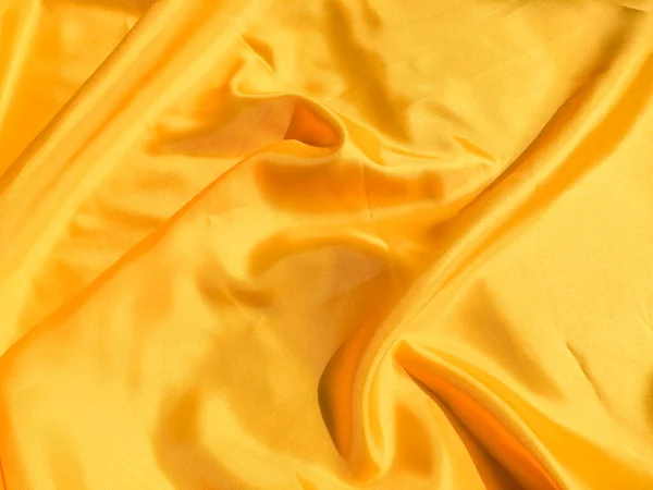 Fundo Textura Tecido Amarelo Mínimo Luz Ondulada Elegante Suave Com — Fotografia de Stock