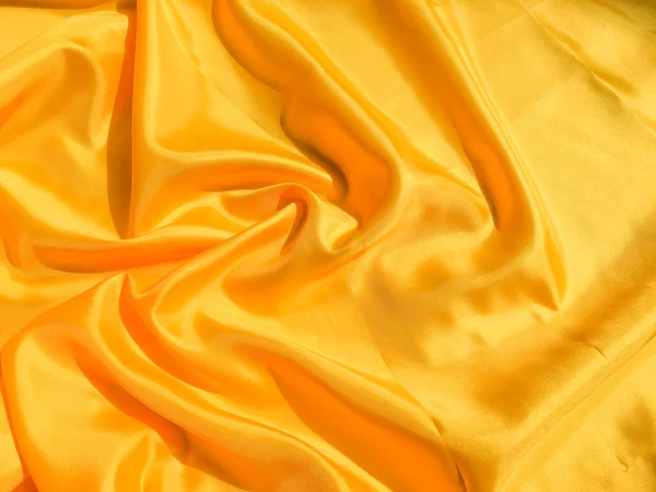 Minimo Sfondo Tessuto Giallo Texture Liscia Elegante Luce Ondulata Con — Foto Stock