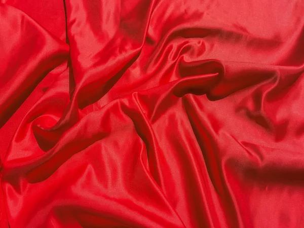 Textura Tecido Vermelho Para Fundo Com Espaço Cópia Dia Dos — Fotografia de Stock