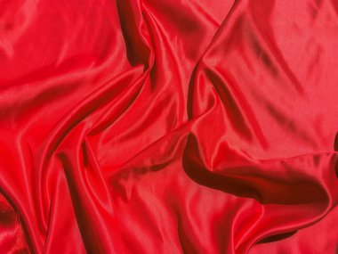 Modern lüks kırmızı kumaş dokusu arka planı. Sevgililer Günü ya da Noel Günü duvar kağıdı tasarımı