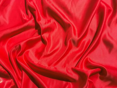 Modern lüks kırmızı kumaş dokusu arka planı. Sevgililer Günü ya da Noel Günü duvar kağıdı tasarımı