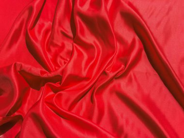 Modern lüks kırmızı kumaş dokusu arka planı. Sevgililer Günü ya da Noel Günü duvar kağıdı tasarımı