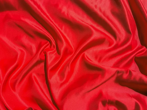 Υφή Από Κόκκινο Ύφασμα Ρυτίδες Για Φόντο Ημέρα Του Αγίου — Φωτογραφία Αρχείου