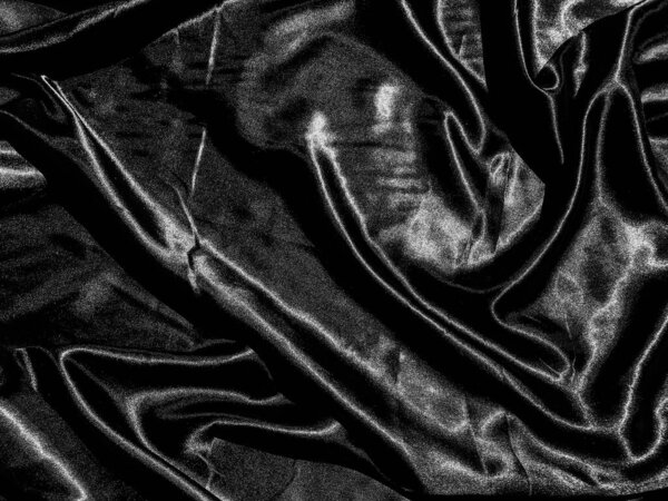 Черная ткань или ткань текстуры фона с жидкой волной или волнистыми складками. Обои дизайн
