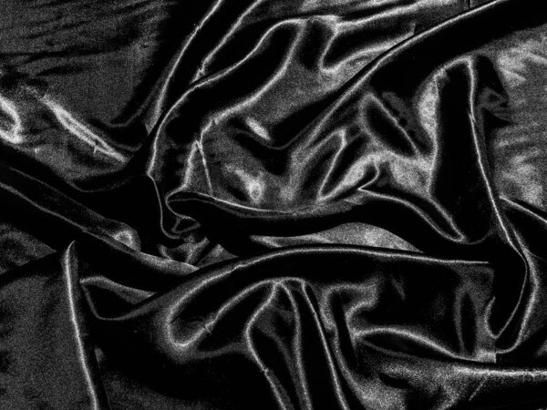 роскошный черный шелк или атласная текстура фона с жидкой волной или волнистыми складками. Обои дизайн
