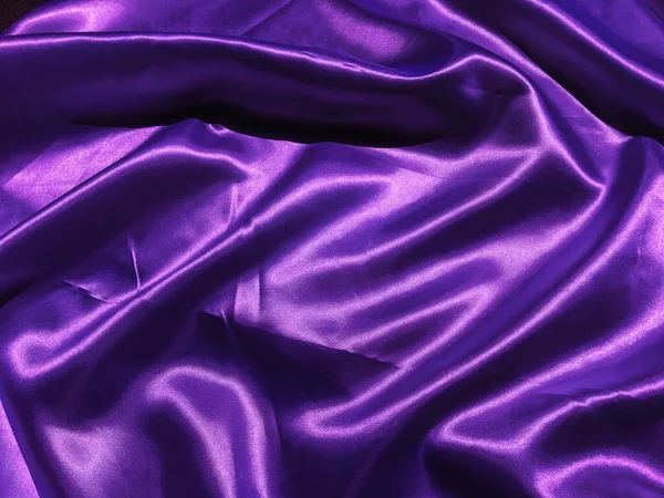 Closeup Cetim Roxo Fundo Textura Seda Espaço Cópia Com Design — Fotografia de Stock