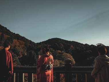 Shizuoka, Japonya, 7 Aralık 2019: Japonya 'nın güzel kimonosu