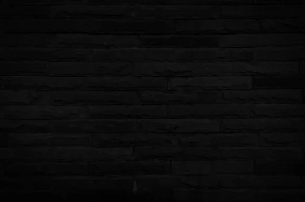 Old Black Brick Wall Texture Background Copy Space Design Dark — Stock Photo, Image