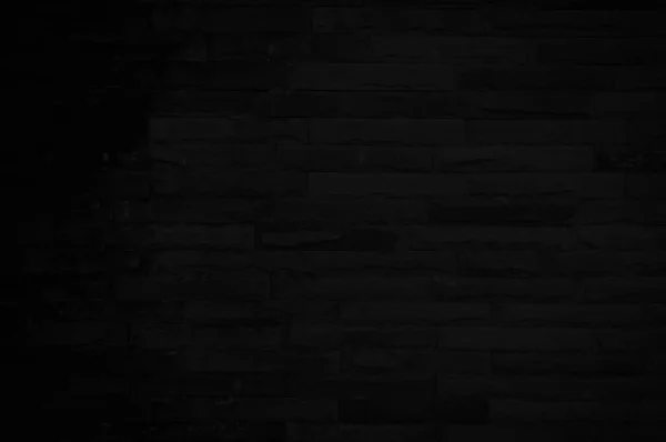 Текстура Стен Черного Брика Фона Пространством Копирования Дизайна Темные Обои — стоковое фото