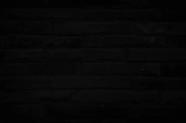 Текстура Стен Черного Брика Фона Пространством Копирования Дизайна Темные Обои — стоковое фото
