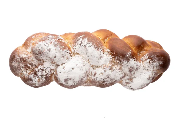 Frisches Brot Isoliert Auf Weißem Hintergrund Frisch Gebackene Semmeln Auf — Stockfoto