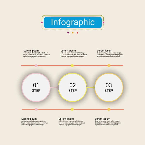 Präsentation Geschäftsinfografik Vorlage Mit Optionen Kreatives Konzept Für Infografiken Verwenden — Stockvektor