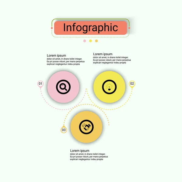 Modèle Infographique Entreprise Conception Vectorielle Infographie Avec Options Concept Créatif — Image vectorielle