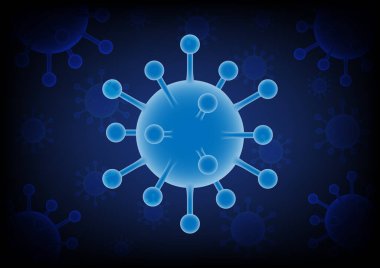 Vektör tasarımı Coronavirus, Covid-19 veya Wuhan 'dır. Şu güzel renklerdeki parıltıya bak. Ama içinde saklı tehlikelerden saklanıyor. Coronavirüs 'ün tüm dünyaya yayılmasını önlüyoruz..