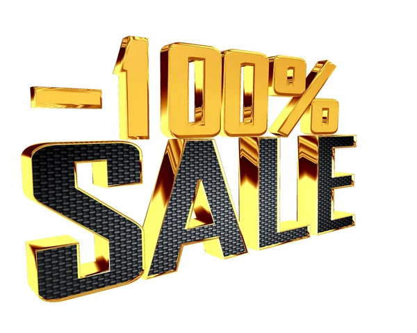 Text with golden letters with the number of selling prices on a white background — Stock Photo, Image