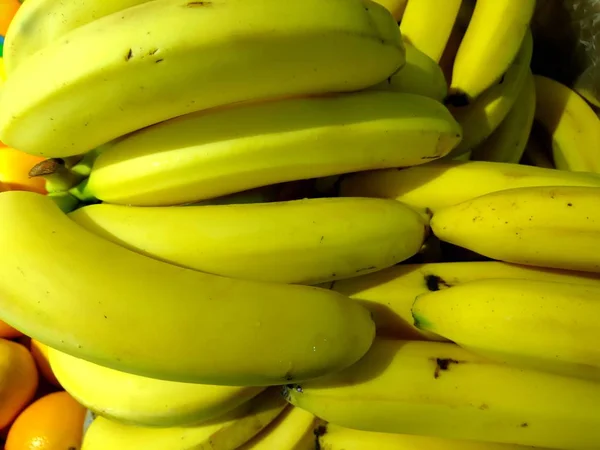 Fresh Ripe Bananas Close Box — Stock Photo, Image