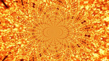 Parlak bir ateşli alev çizimi