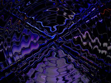 Siyah arkaplanda desenlerin soyut görüntüsü.