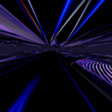 Siyah arkaplanda desenlerin soyut görüntüsü.