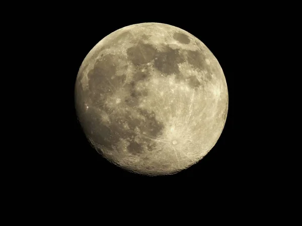 Lune Dans Ciel Nocturne — Photo
