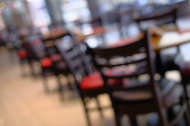 Reklam ve kopyalama alanı için bulanık kafe arkaplanı 