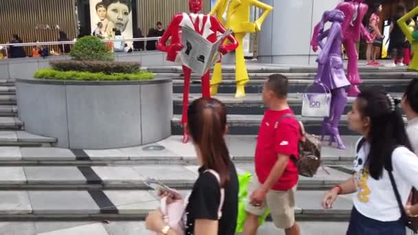 Singapore orquestra estrada shopping center — Vídeo de Stock