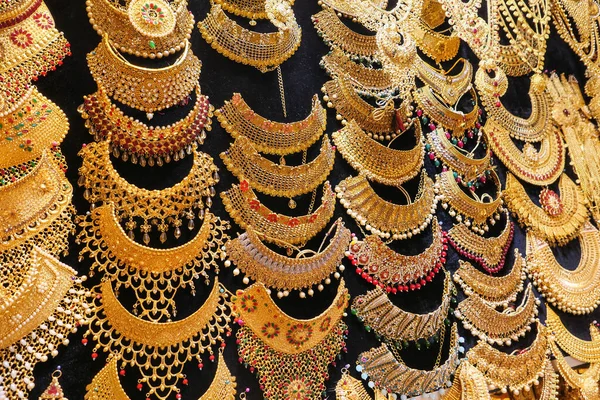 Top view of jewelry or gold in a box — Stock Photo, Image