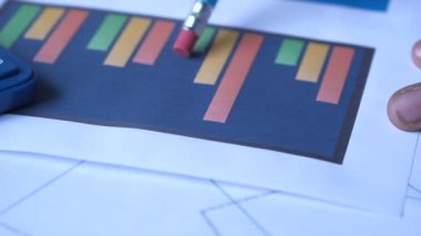 Ofis masasındaki el analizi dosyasını kapat. 